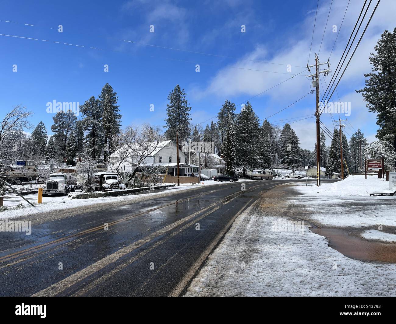 Downtown Old Magalia, CA Stock Photo Alamy