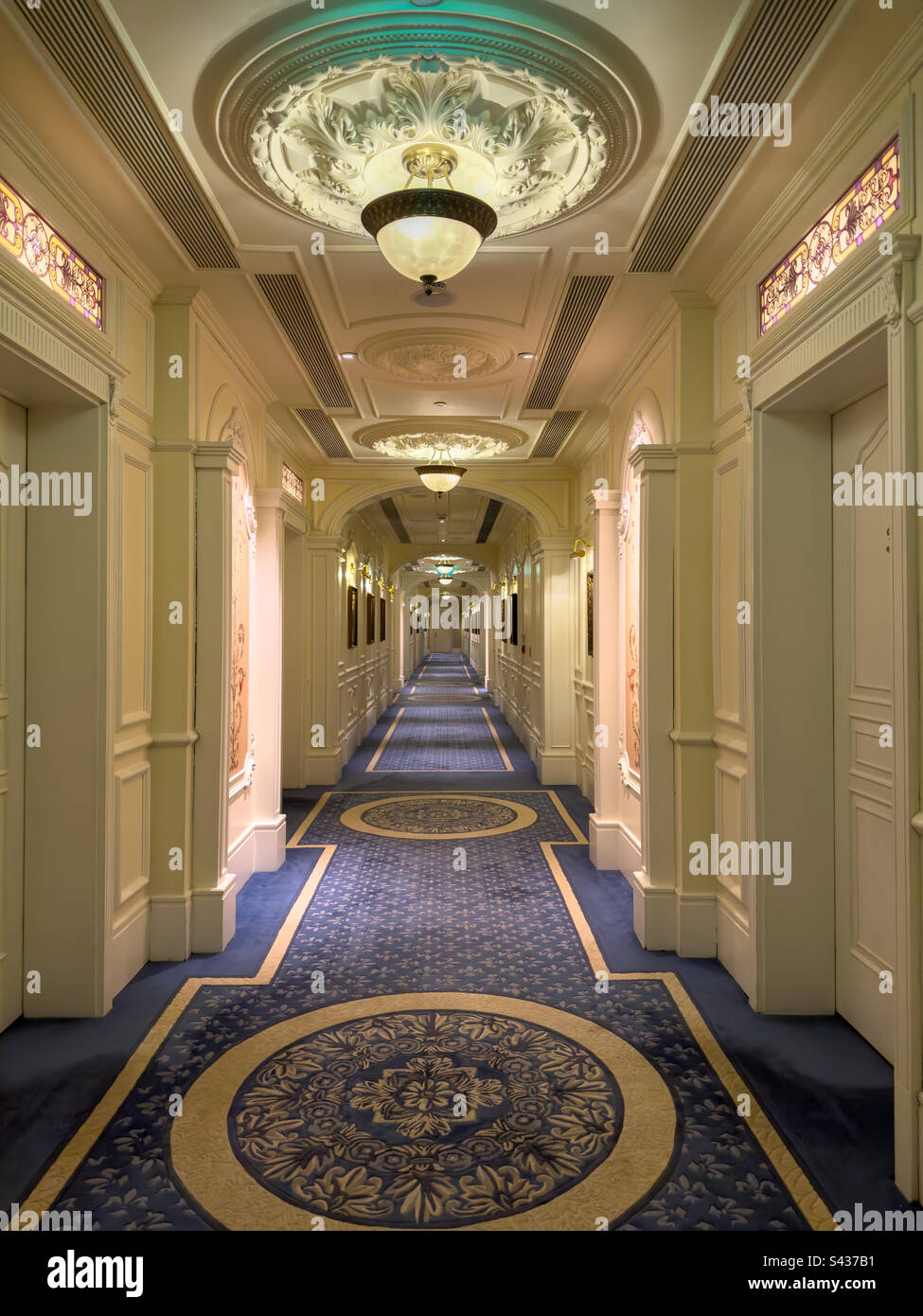 Hotel las vegas paris interior hallway corridor nevada hi-res