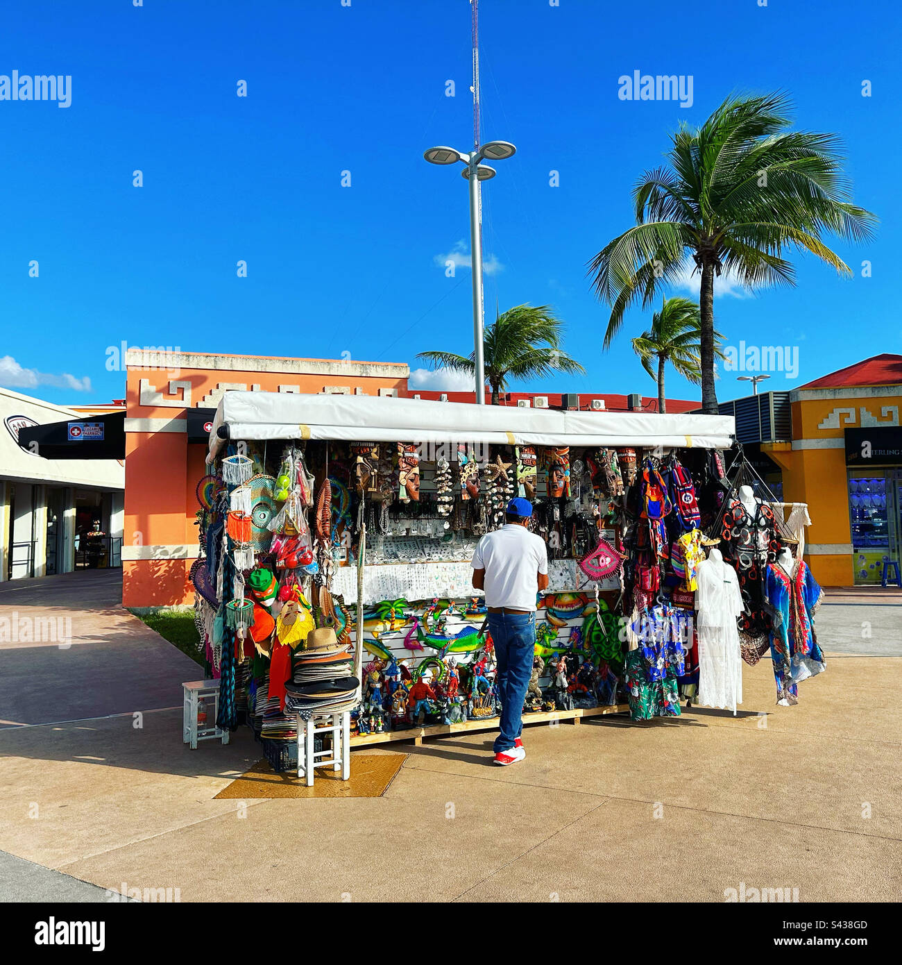 January, 2023, Near International Pier, Cozumel, Quintana Roo, Mexico - Smartphone Captured Stock Image