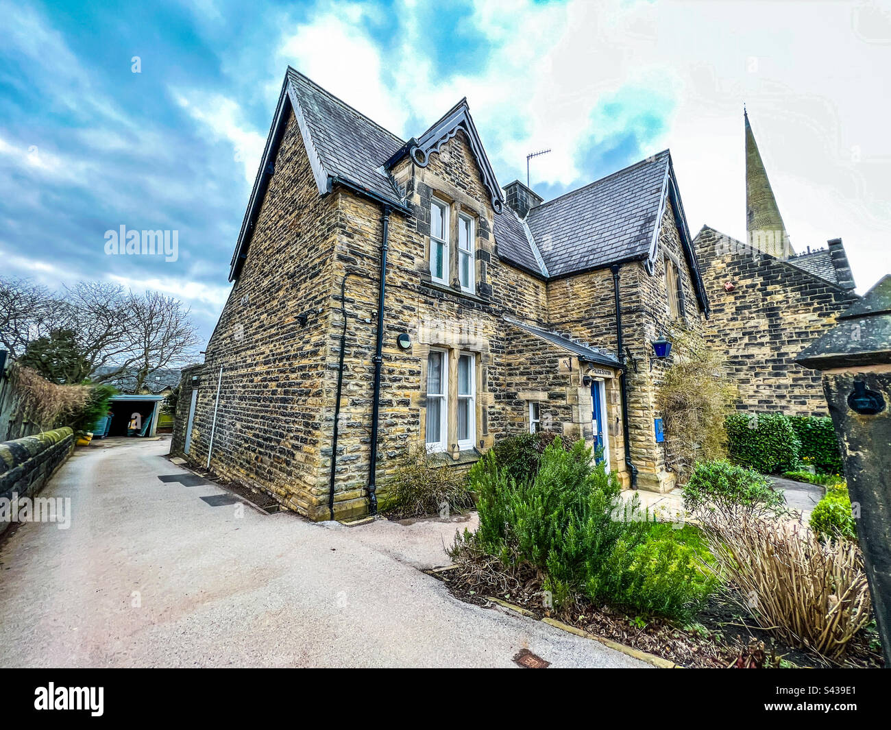 West Yorkshire police small Ilkley police station - Smartphone Captured Stock Image