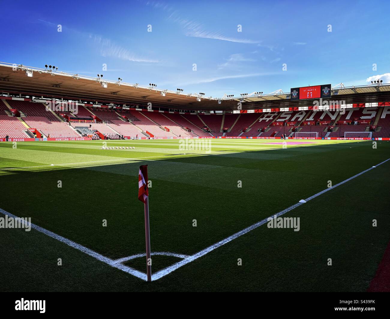 A general view of the football pitch at St. Mary’s stadium home to