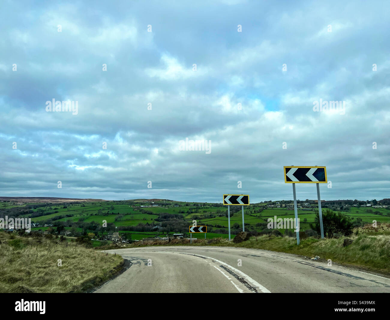 Ilkley moor countryside in North York moors - Smartphone Captured Stock Image
