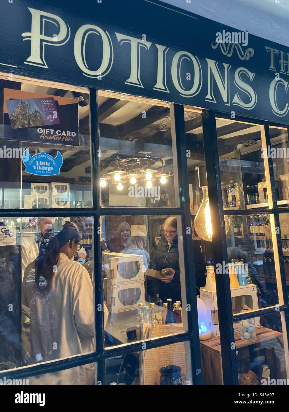 potions cauldron shop - Smartphone Captured Stock Image