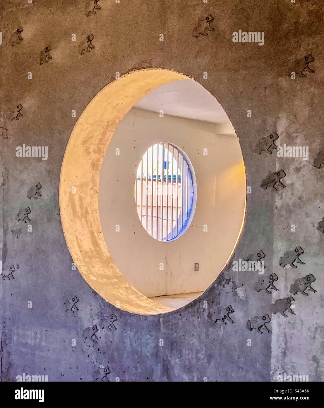 Circle through a circle. - Smartphone Captured Stock Image