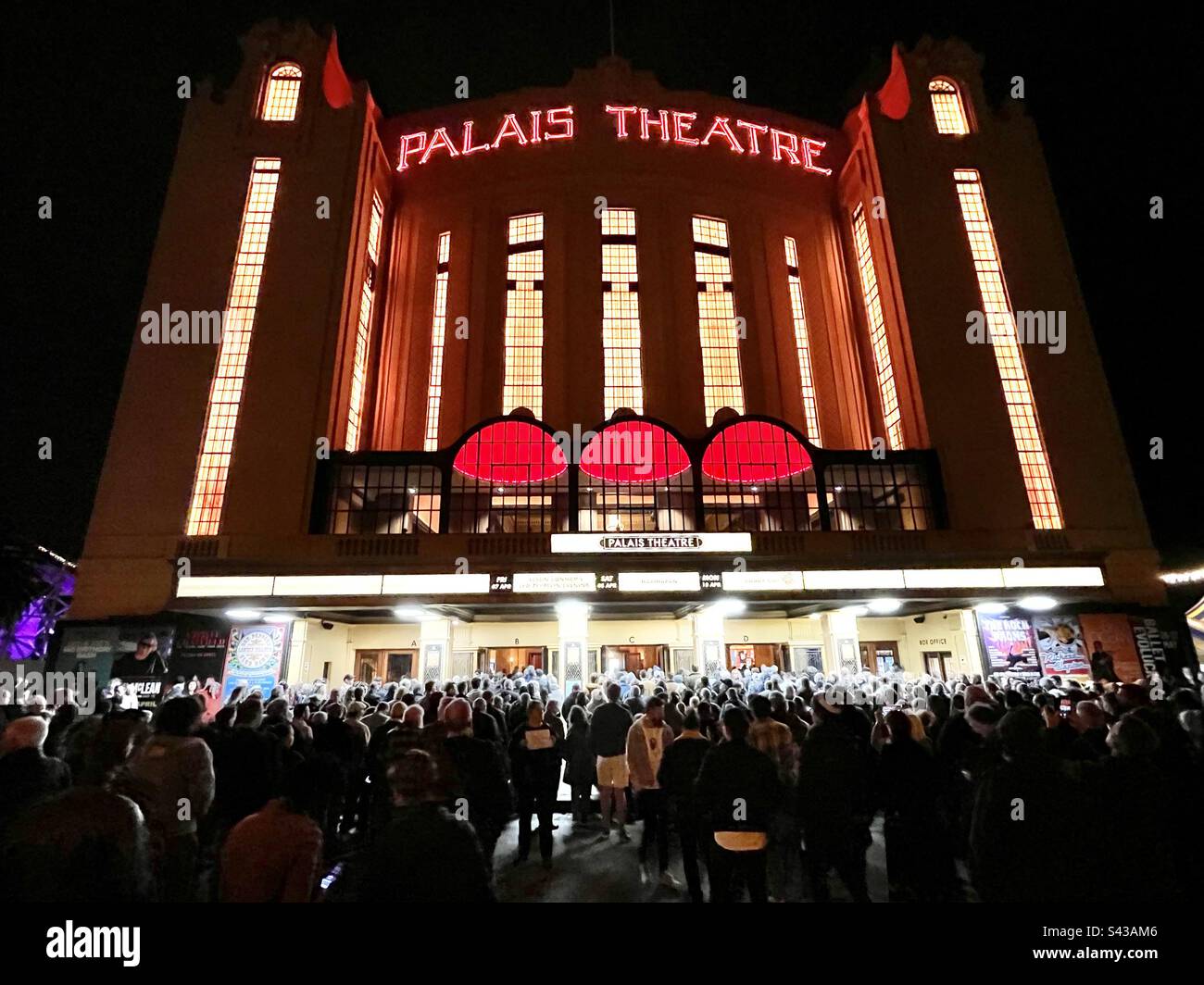Outside Palais Theatre night of Buddy Guy farewell concert tour St