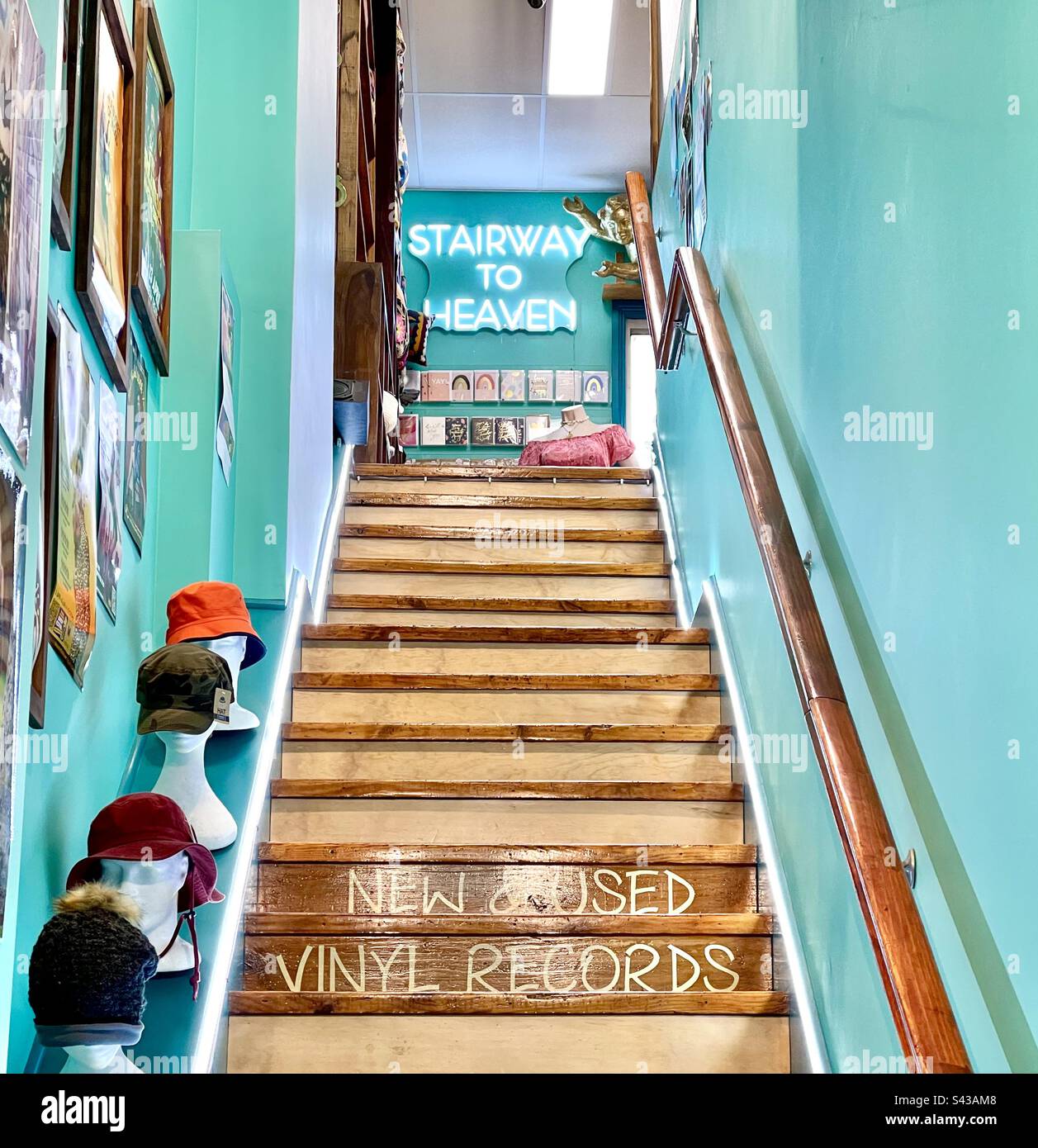 Entrance to Stairway to Heaven vinyl record store Stock Photo Alamy