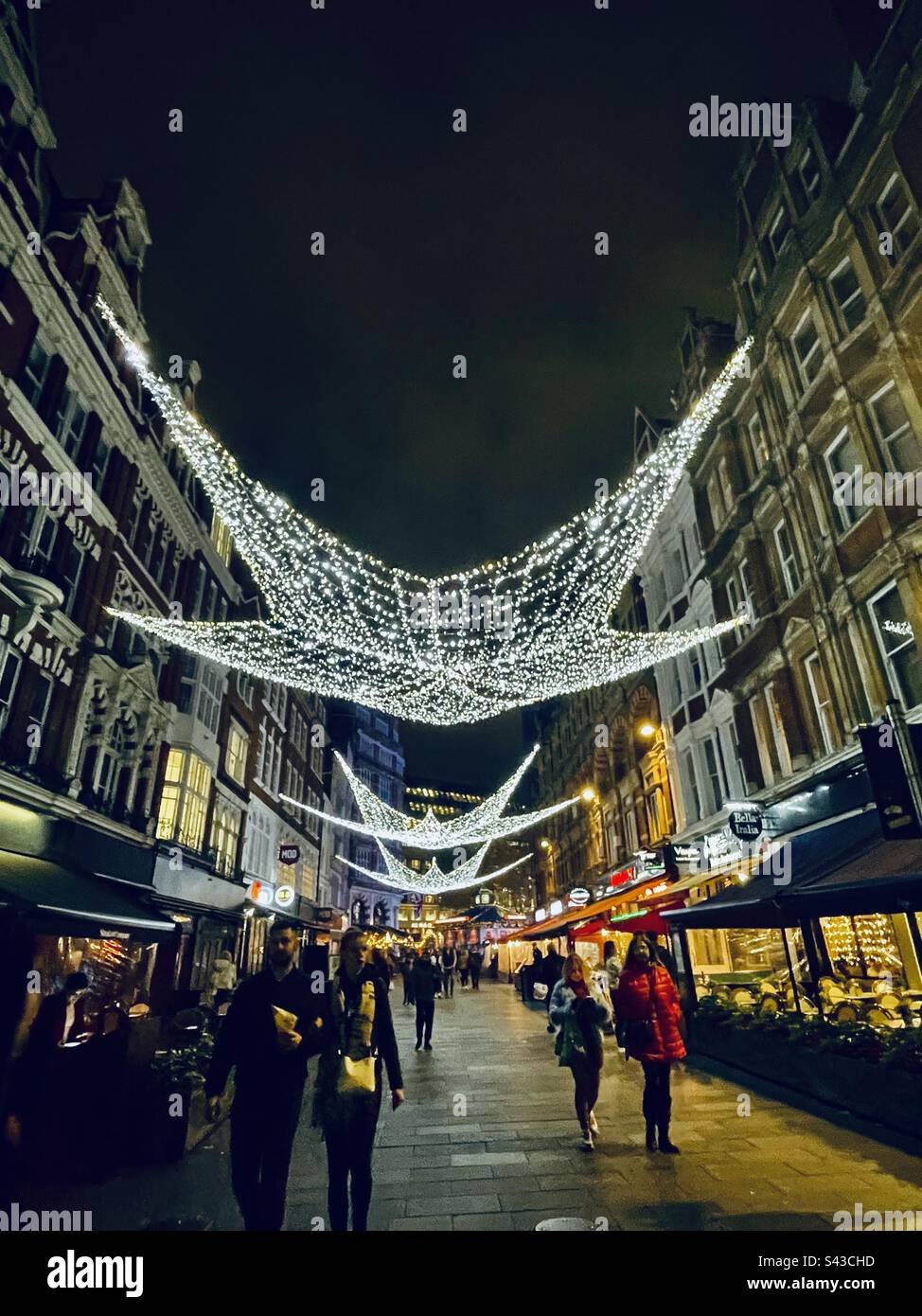Christmas lights in London Stock Photo Alamy
