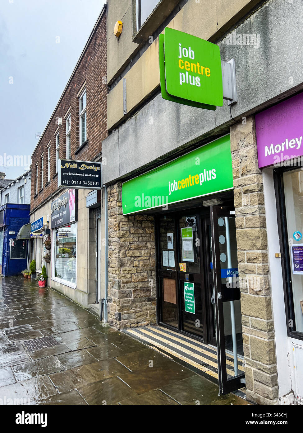 Job centre plus on Queen Street in Morley Leeds Stock Photo Alamy