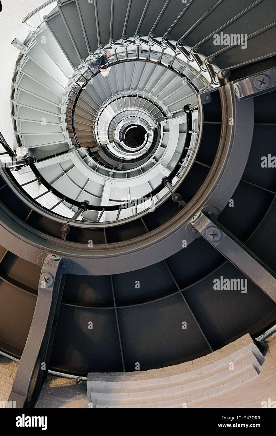 Inside of a lighthouse Stock Photo Alamy