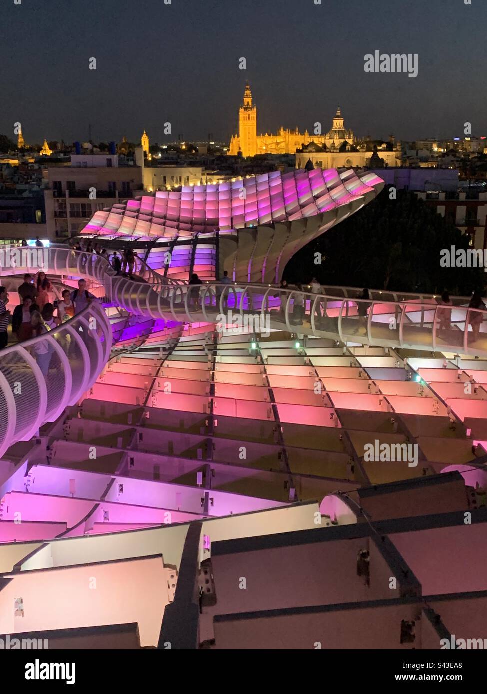 Setas de Sevilla metropol parasol - Smartphone Captured Stock Image