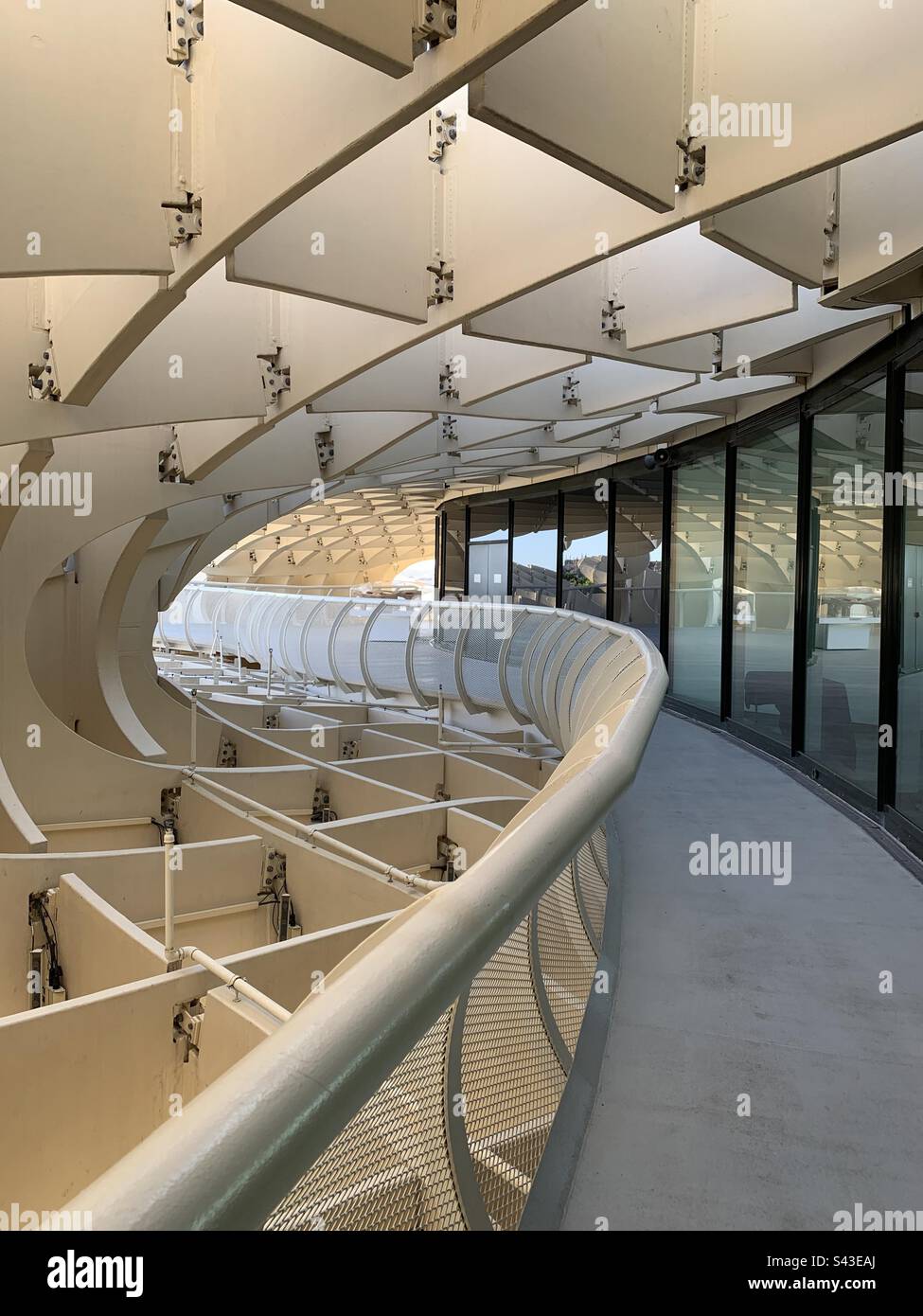 Setas de Sevilla interior metropol parasol - Smartphone Captured Stock Image