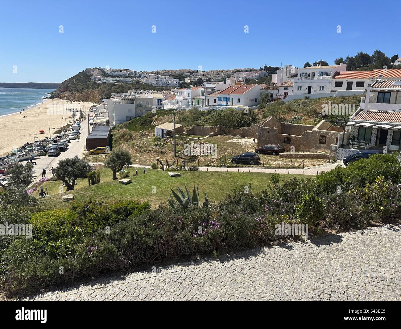 Coastal town of Salema in Portugal Stock Photo Alamy