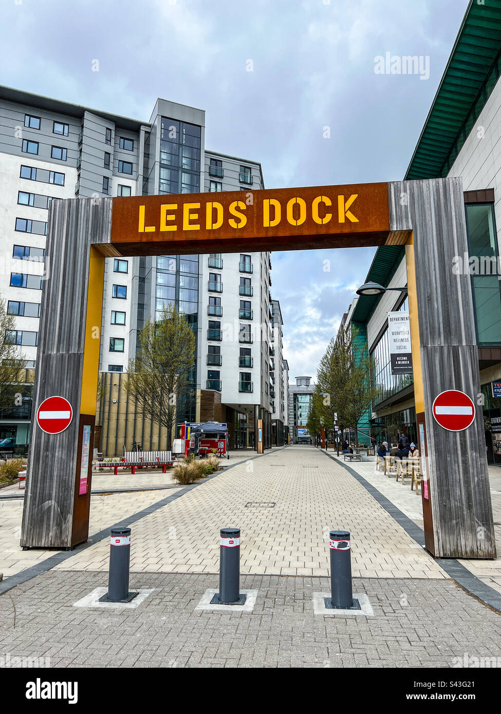 Leeds Dock on Armouries Drive Stock Photo Alamy