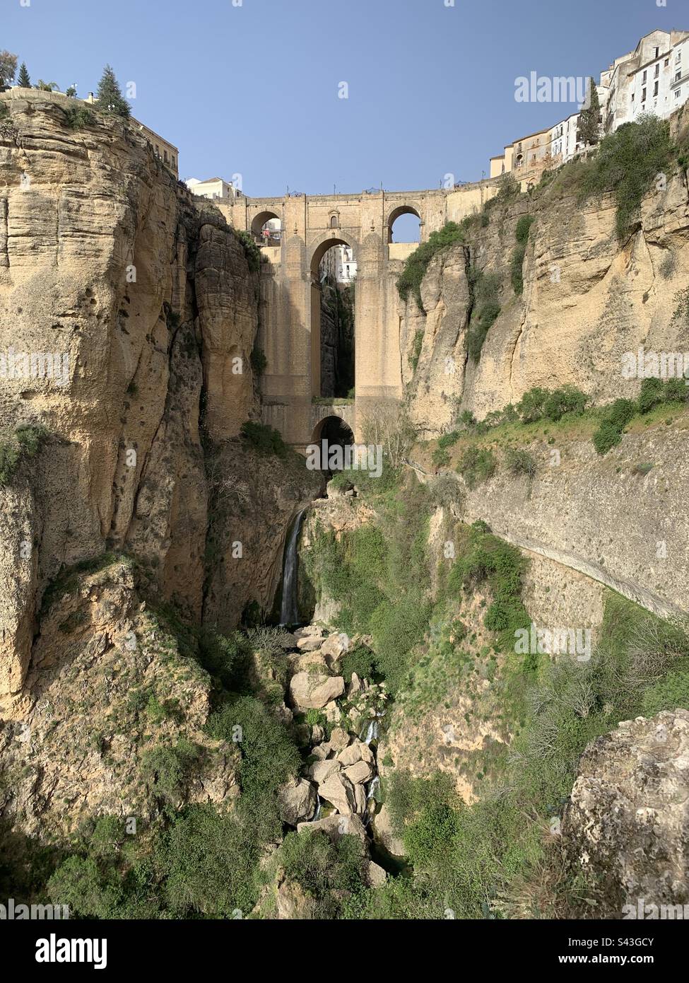New bridge in Ronda Spain andalucia - Smartphone Captured Stock Image