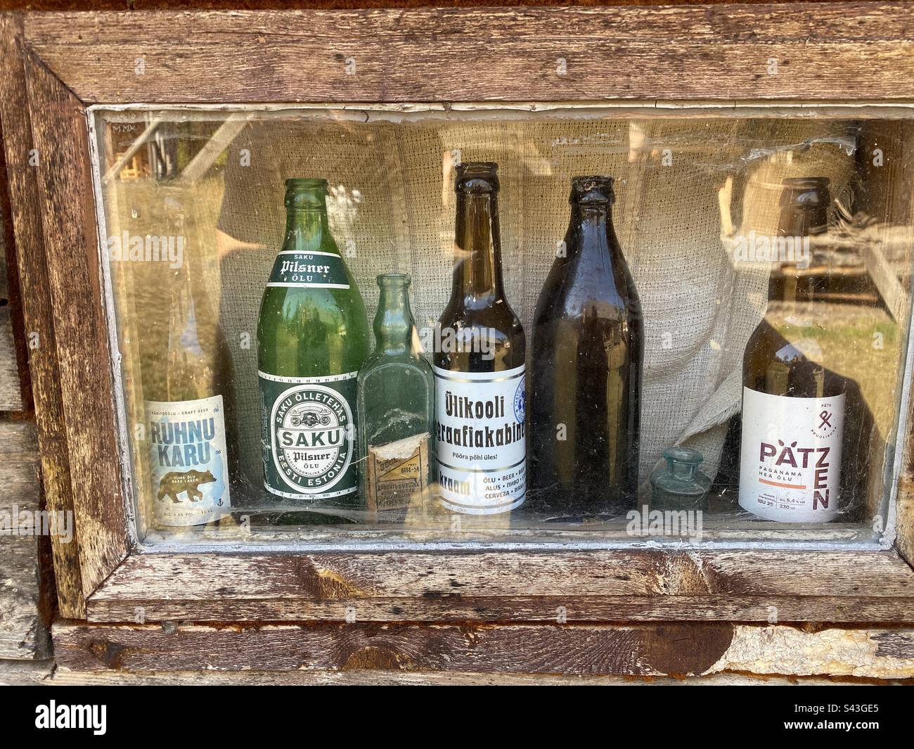 Old beer bottles Stock Photo Alamy