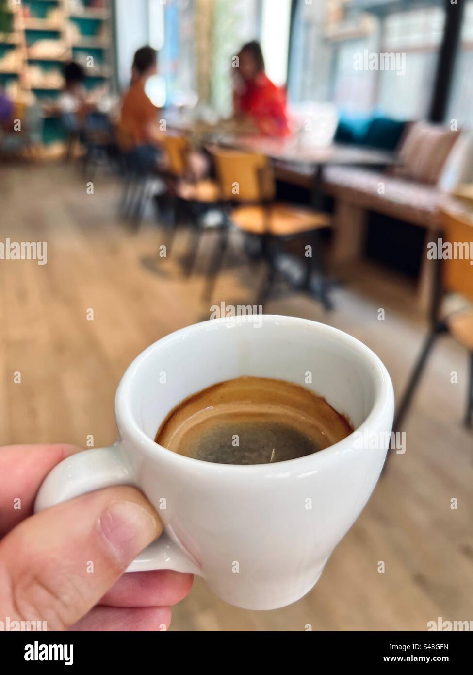 drinking an espresso Stock Photo Alamy