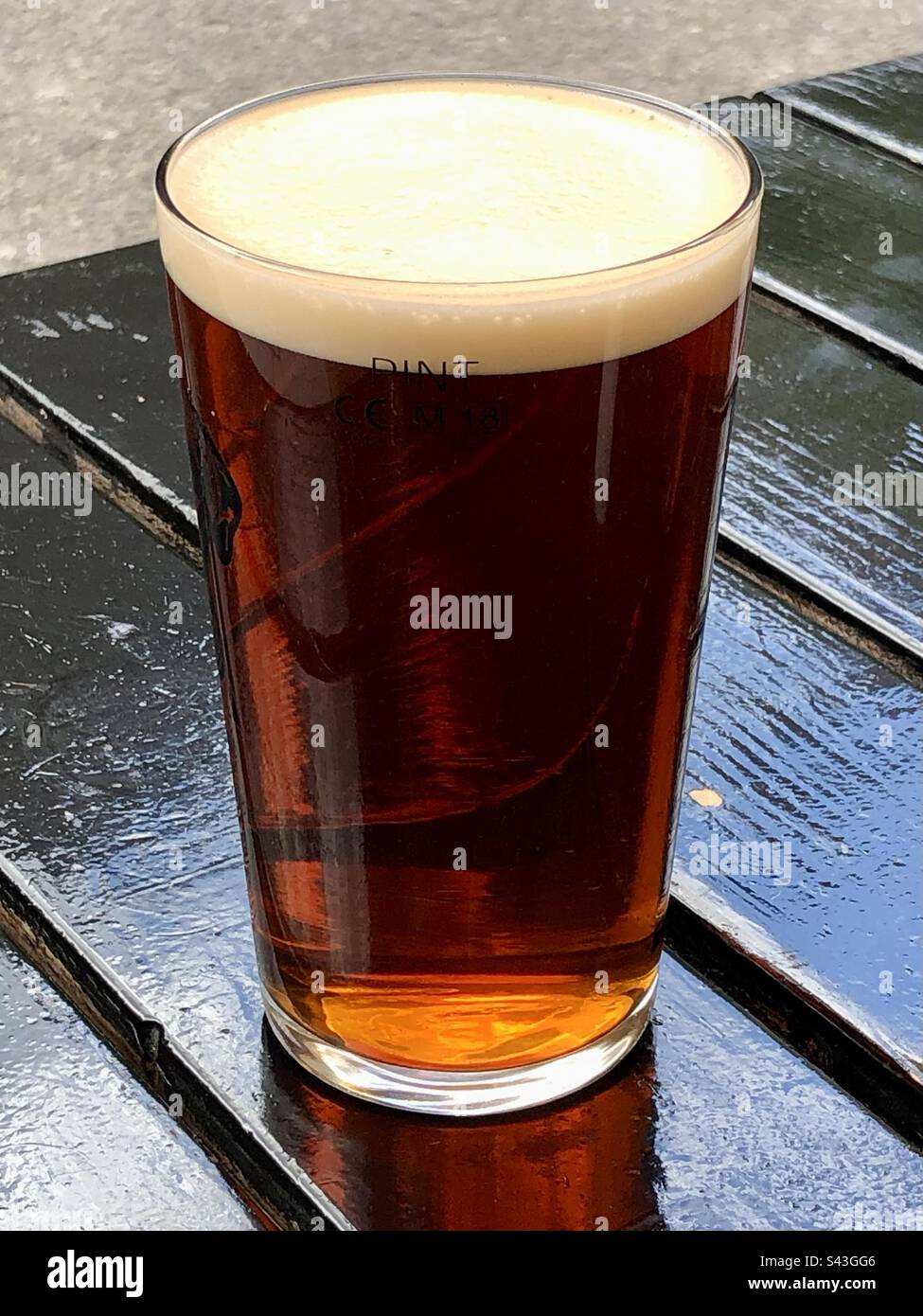 A pint of bitter Stock Photo
