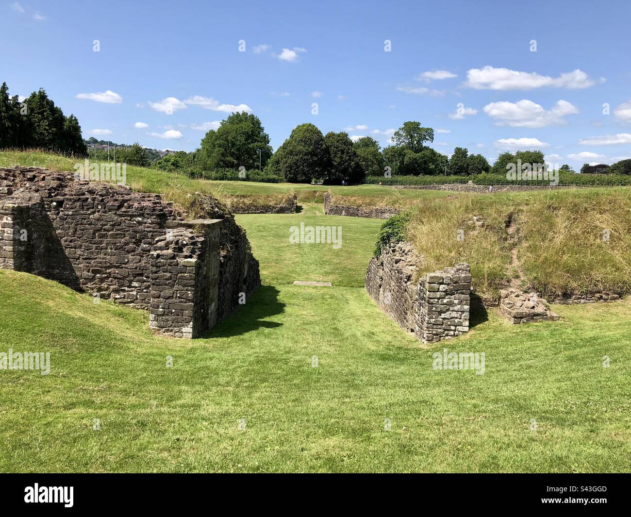 Caerleon Roman Fortress, Caerleon, Wales Stock Photo Alamy