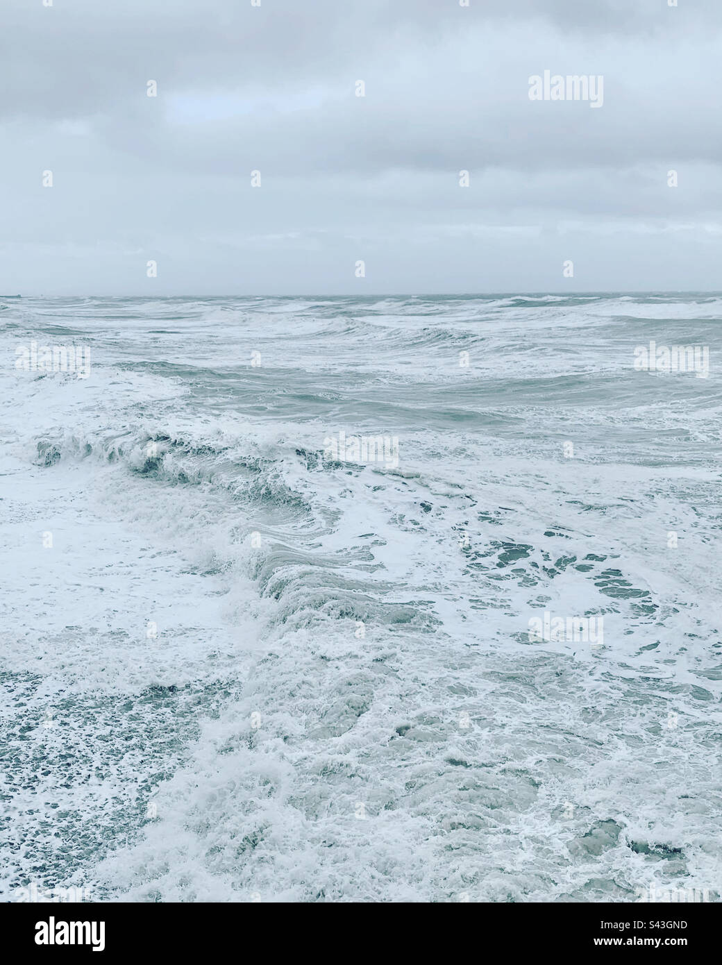 The Sea from Brighton Palace Pier - Smartphone Captured Stock Image
