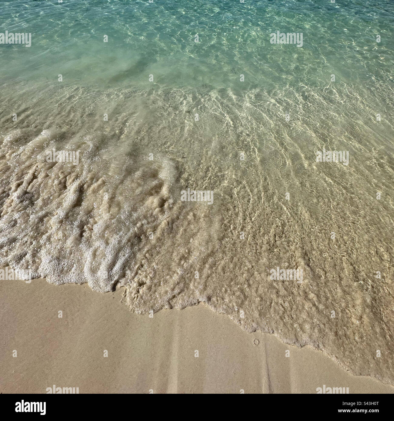 Beach, Hotel Zone, Cancun, Quintana Roo, Yucatan Peninsula, Mexico - Smartphone Captured Stock Image