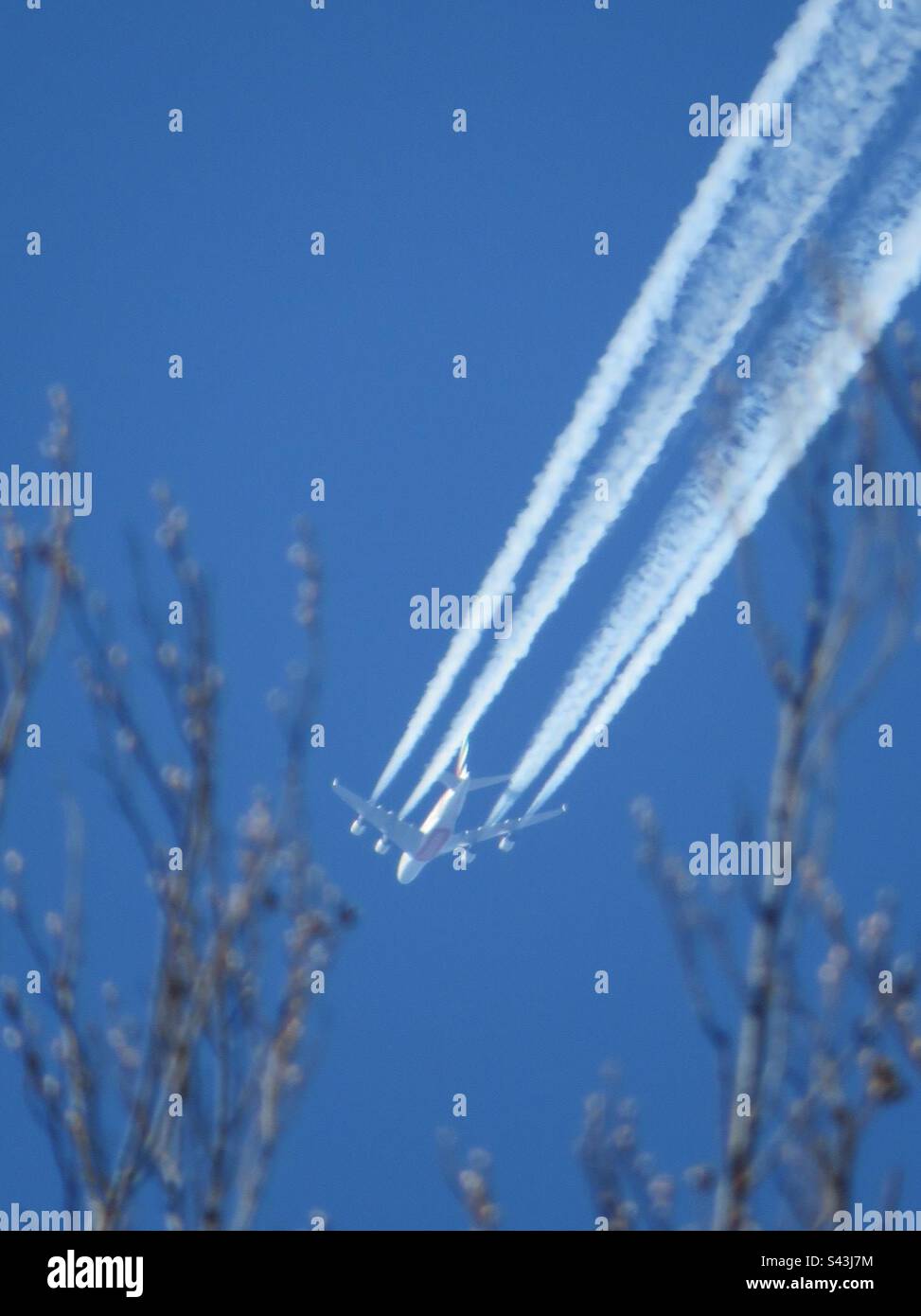 Airplane - Smartphone Captured Stock Image
