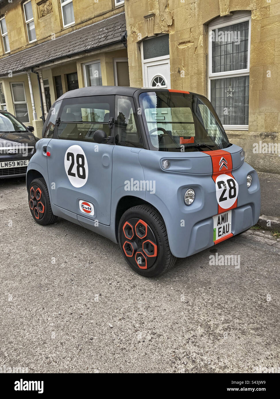 A Citroën Ami, a lightweight electric car introduced in 2020. In