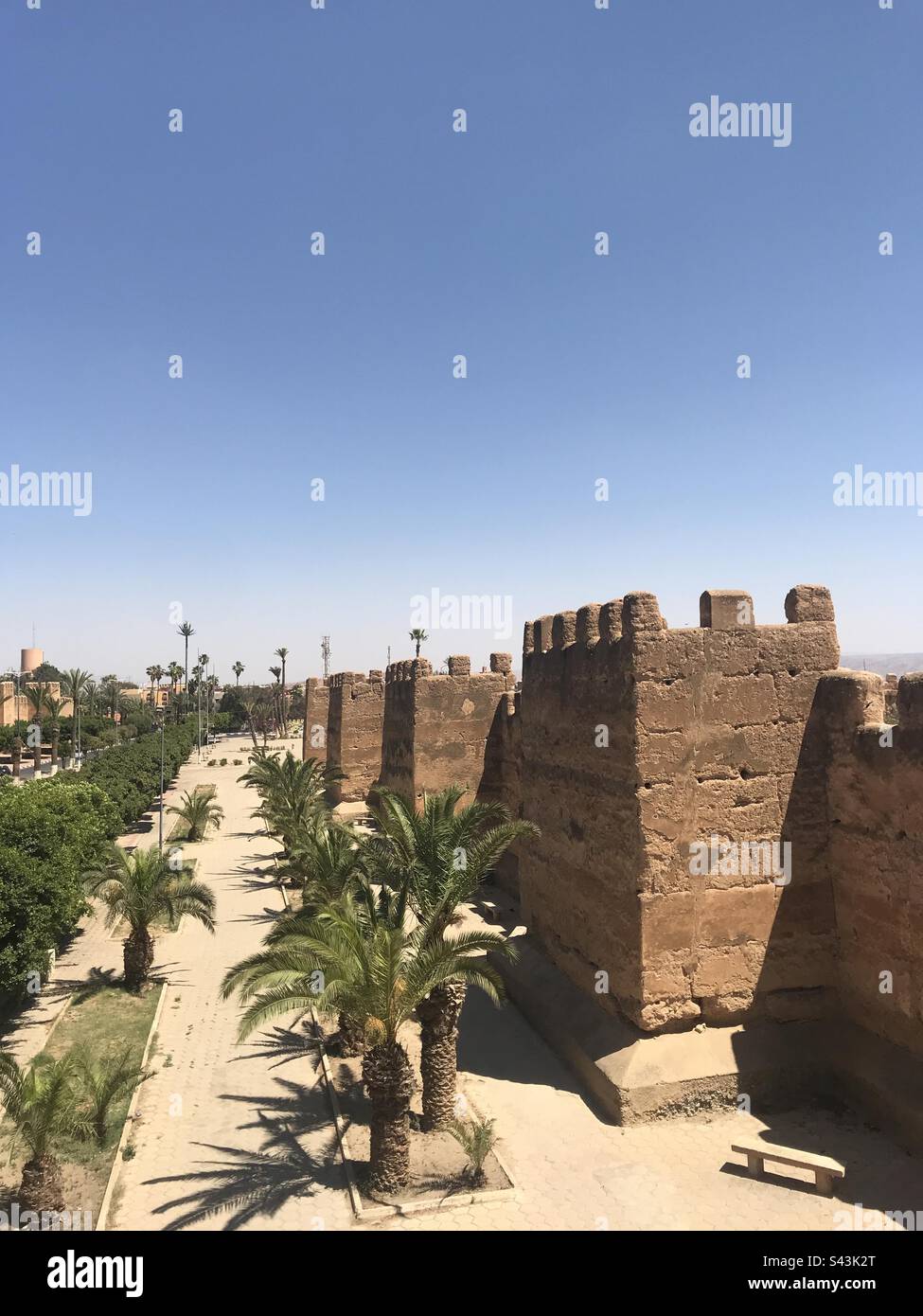 The wall of Taroudant in Morocco Stock Photo