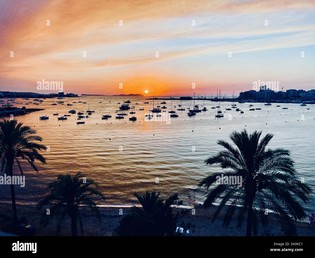 San Antonio Bay, Ibiza Stock Photo - Alamy