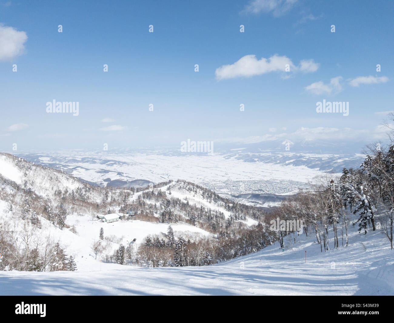 Durango ski resort and town, Hokkaido, Japan - Smartphone Captured Stock Image