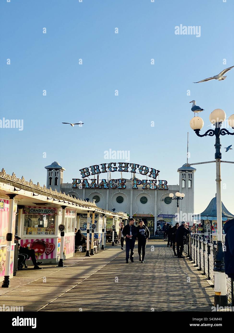 Neon sign Brighton Palace Pier Stock Photo Alamy