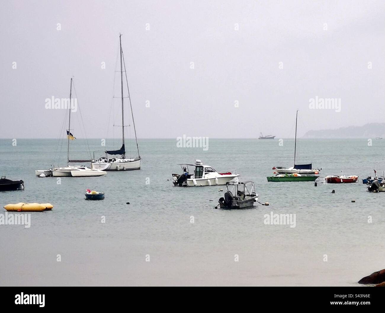 A peaceful afternoon on Lamma Island in Hong Kong. - Smartphone Captured Stock Image