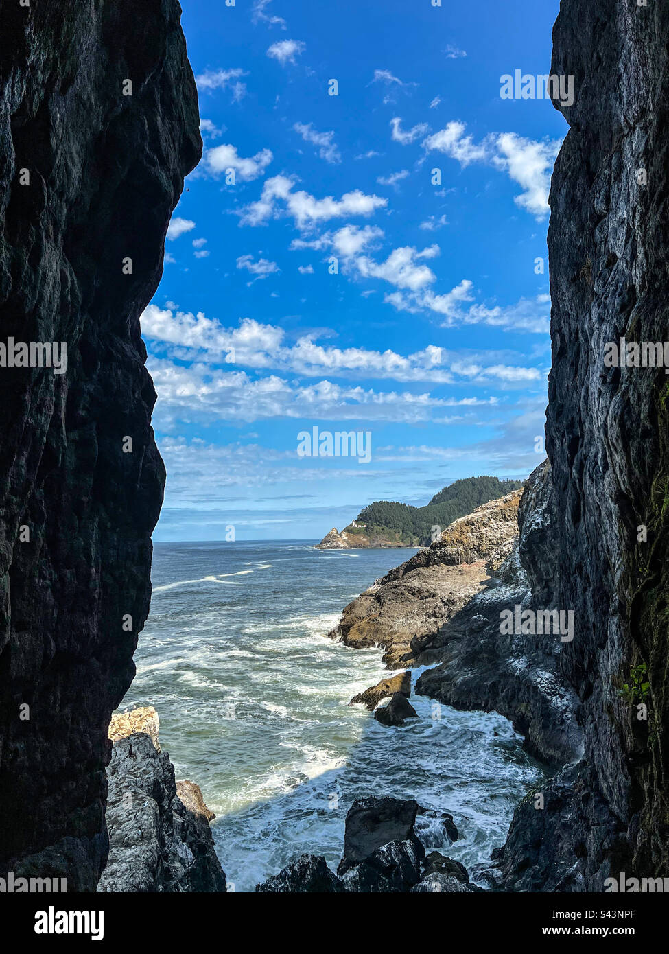 Oregon coast near Newport - Smartphone Captured Stock Image