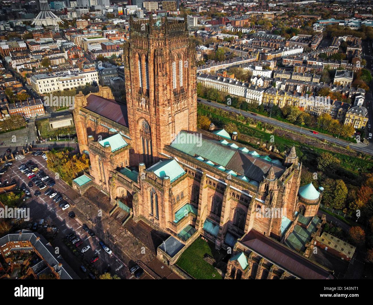 Liverpools Anglican cathedral Stock Photo