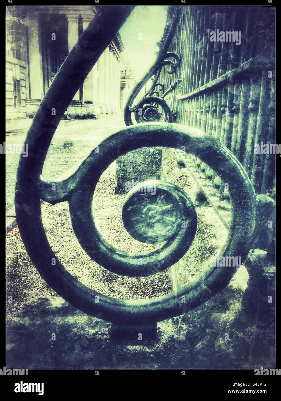 Greenwich railings - Smartphone Captured Stock Image