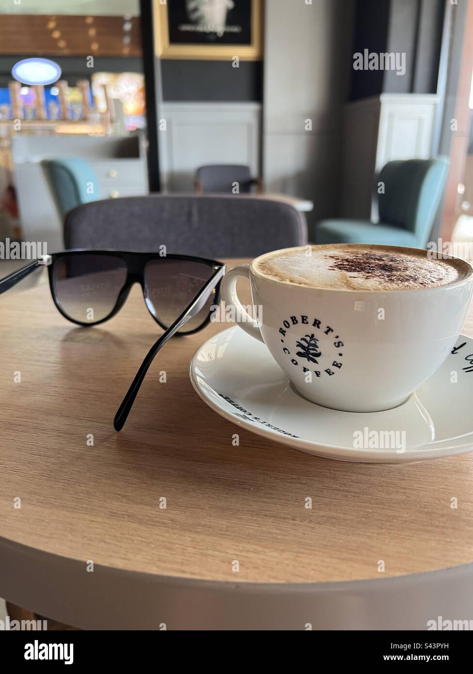 Coffee and sun glasses Stock Photo
