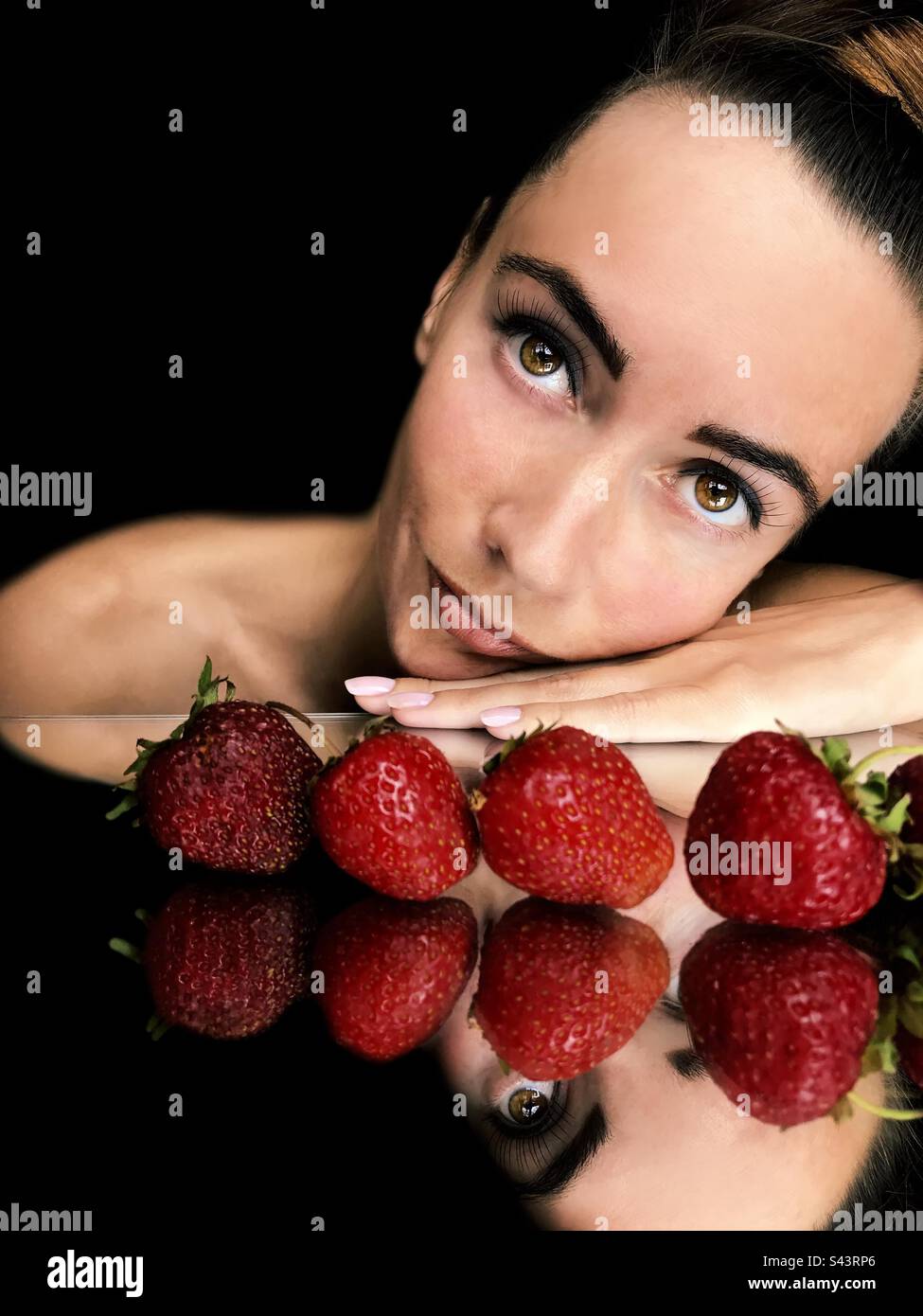 Mirror reflection - Smartphone Captured Stock Image