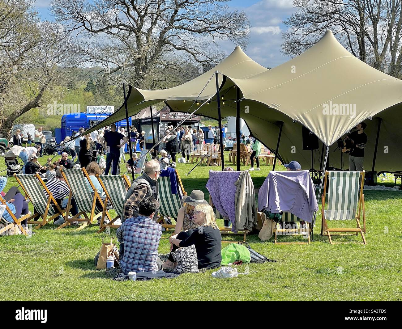 Weald of Kent county craft show at Penshurst Place, Kent England April