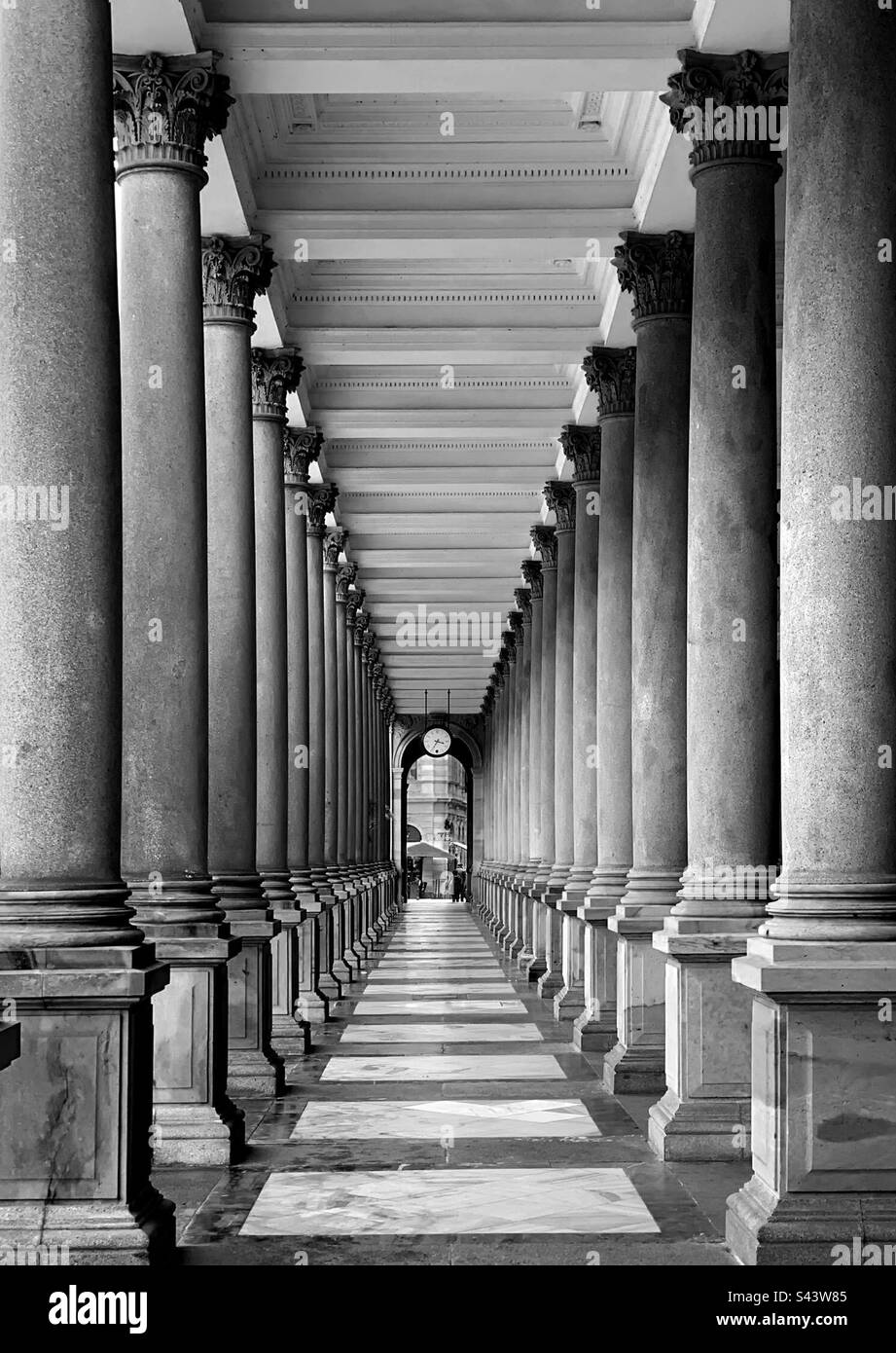 Black and white architecture - Smartphone Captured Stock Image