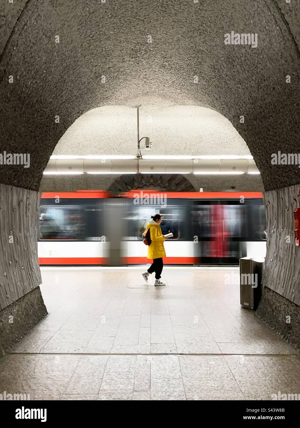 Subway train - Smartphone Captured Stock Image