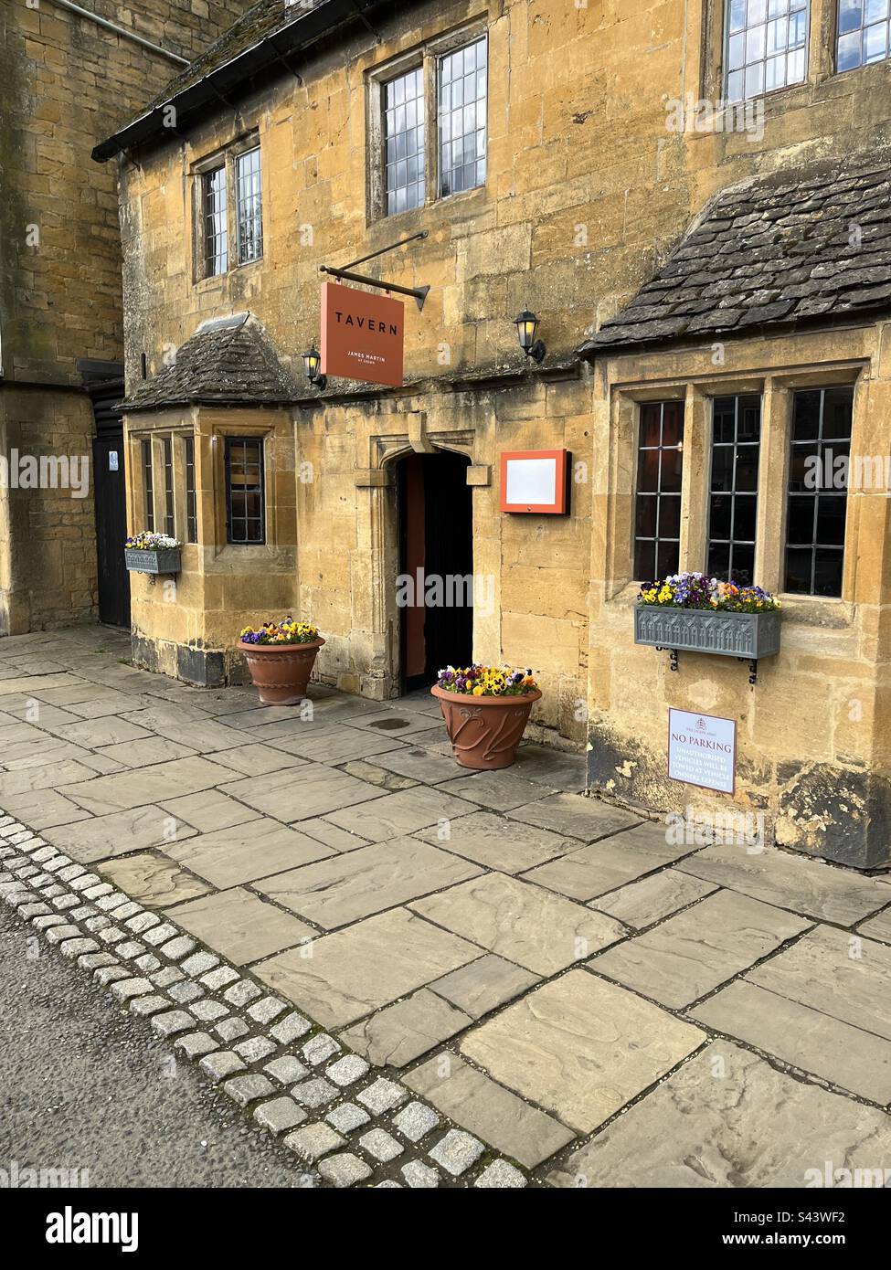Tavern by James Martin at Lygon in Broadway, Worcestershire. - Smartphone Captured Stock Image