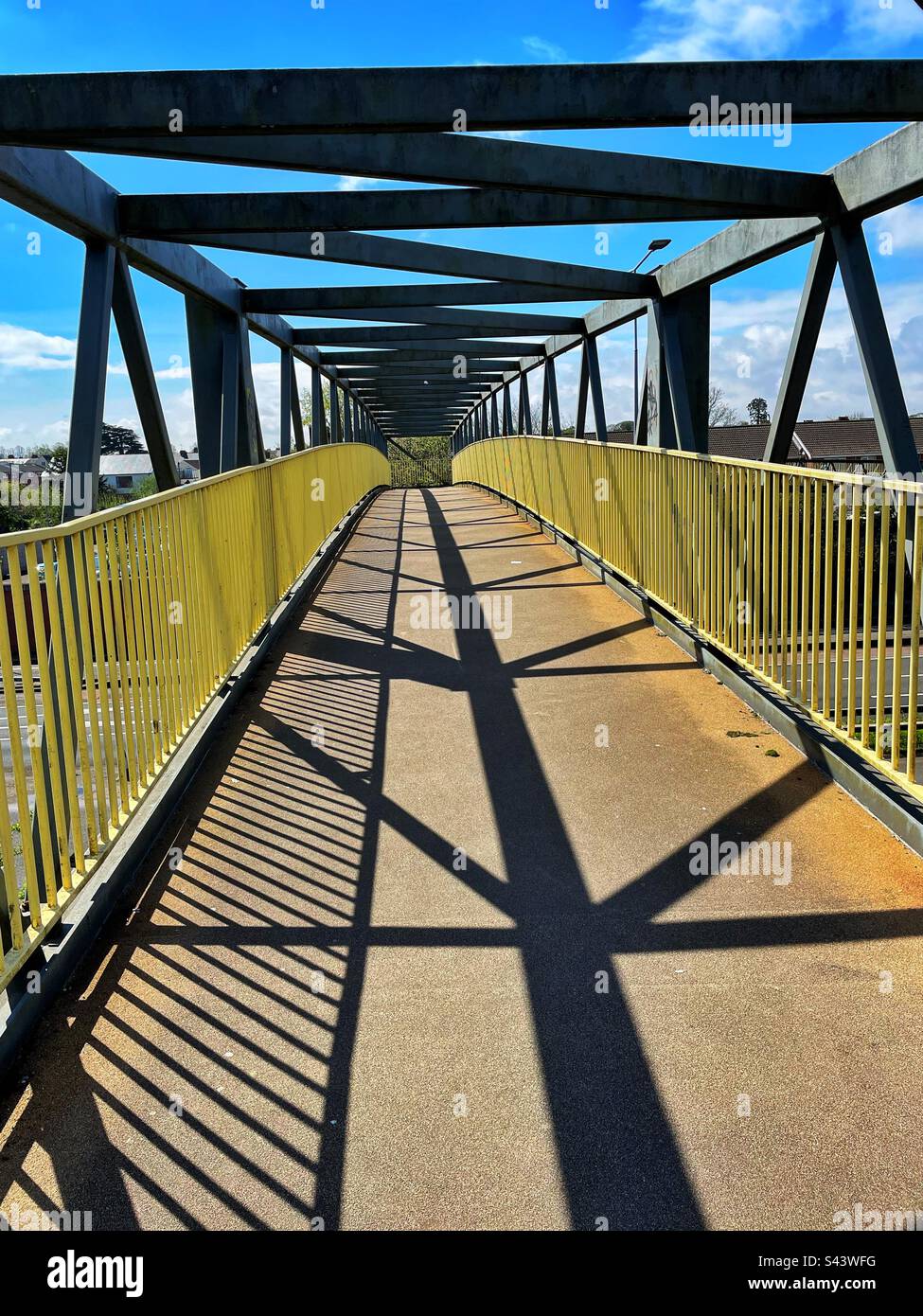 Road bridge crossing a dusk carriageway Stock Photo - Alamy