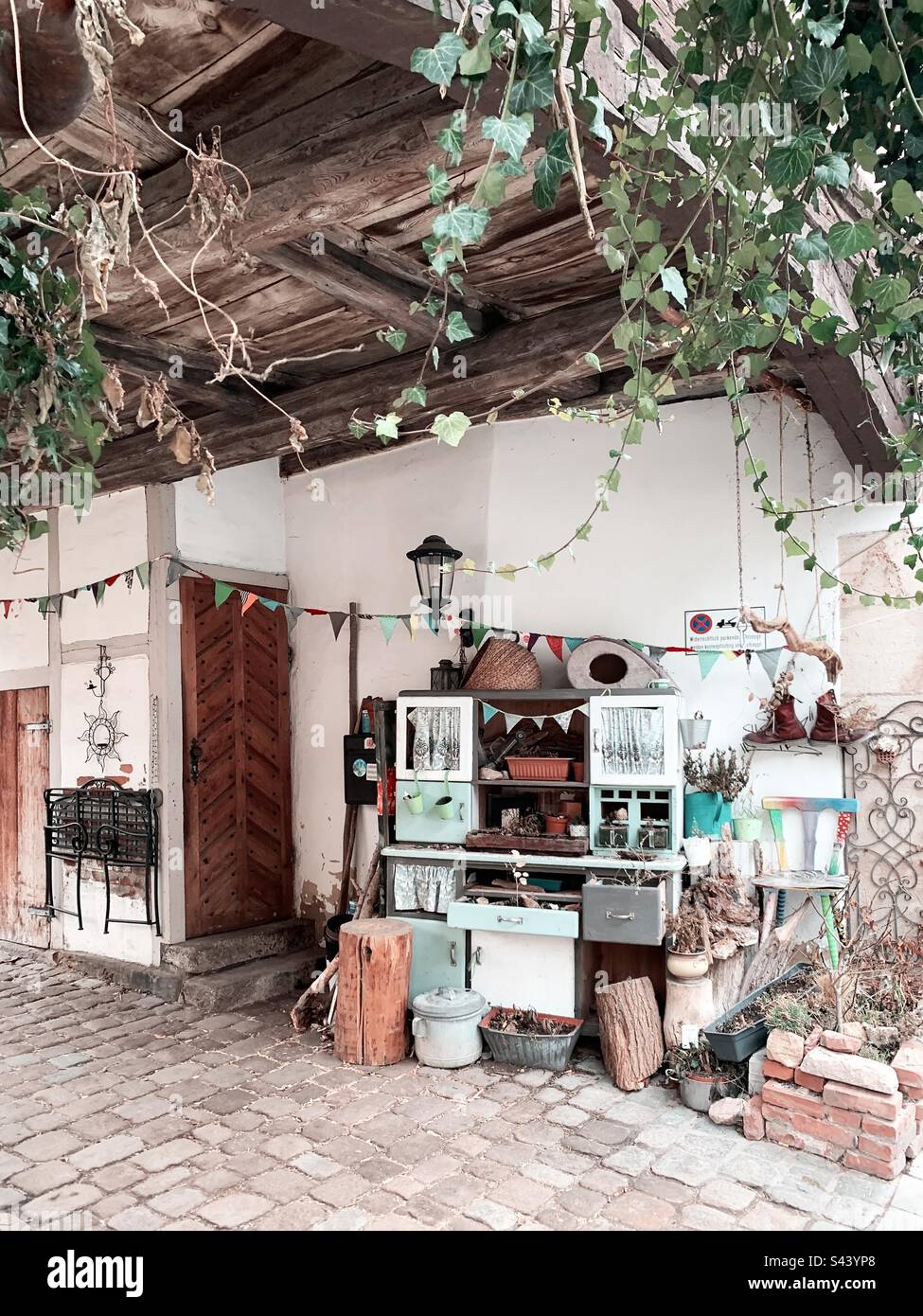 Home entrance decor - Smartphone Captured Stock Image