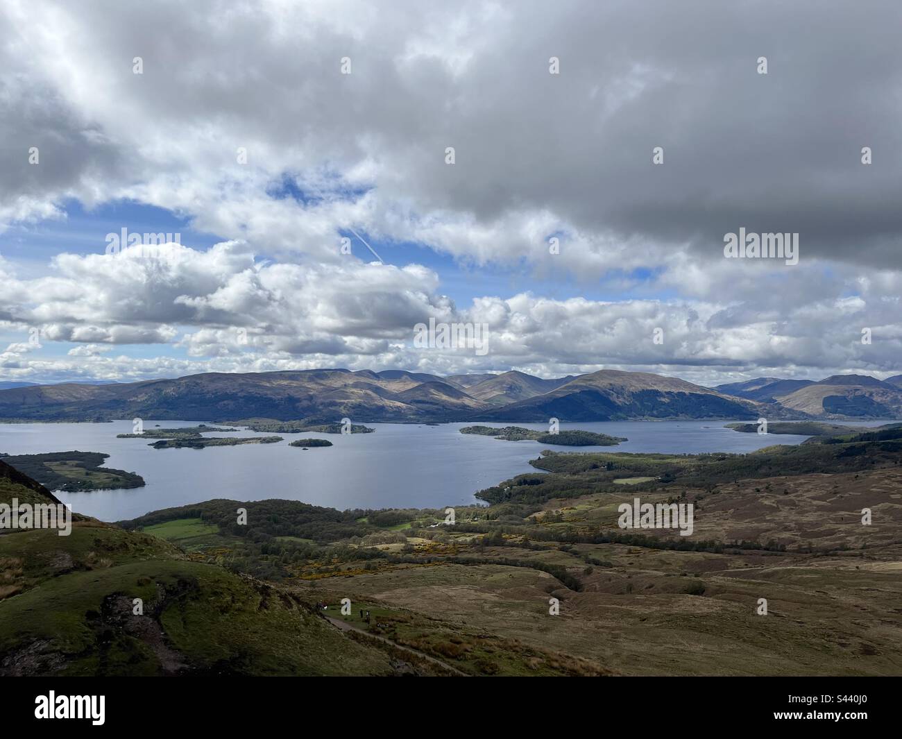 Loch Lomond from Conic Hill Stock Photo