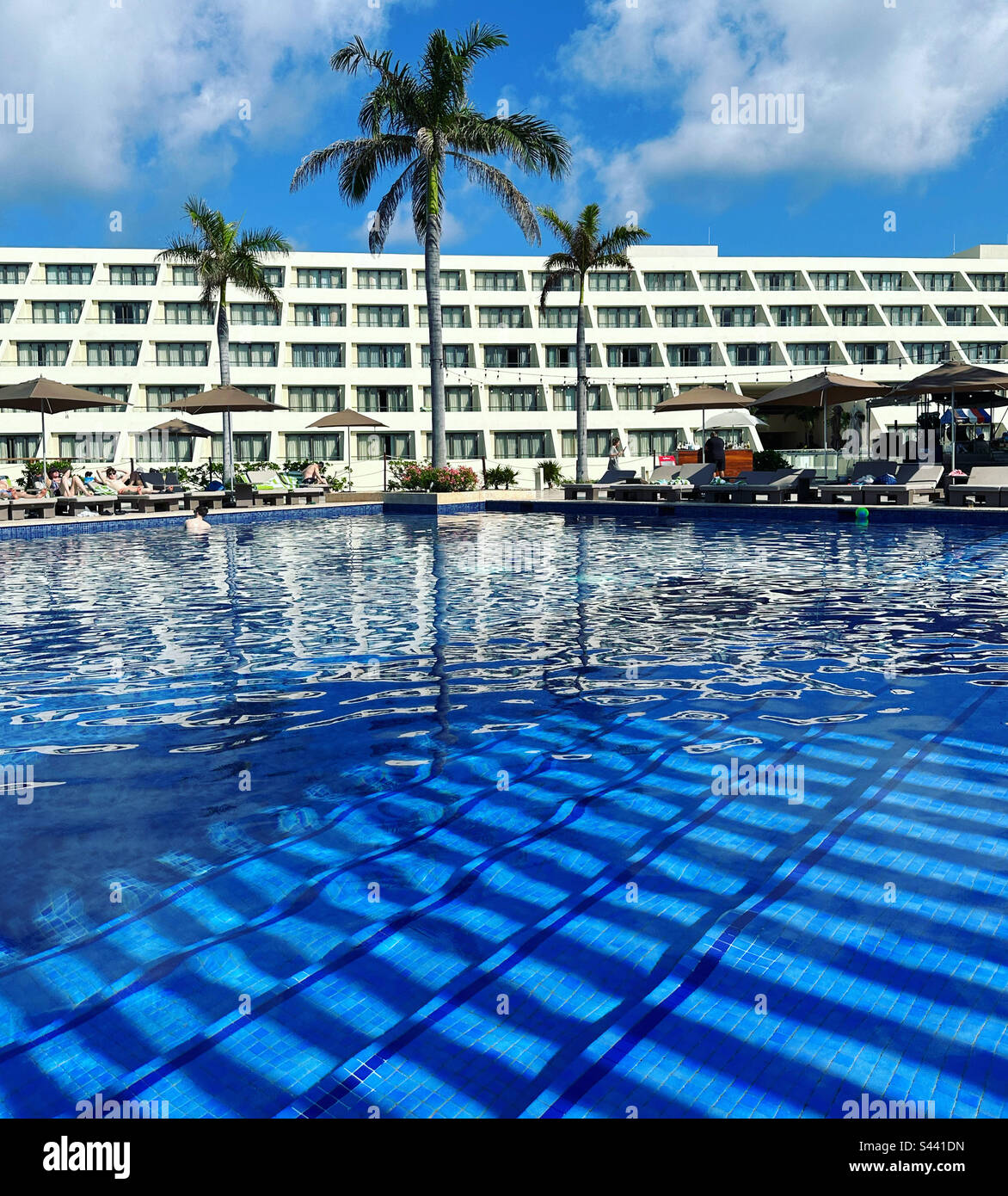 February, 2023, Swimming pool, Hyatt Ziva Cancun, Hotel Zone, Cancun
