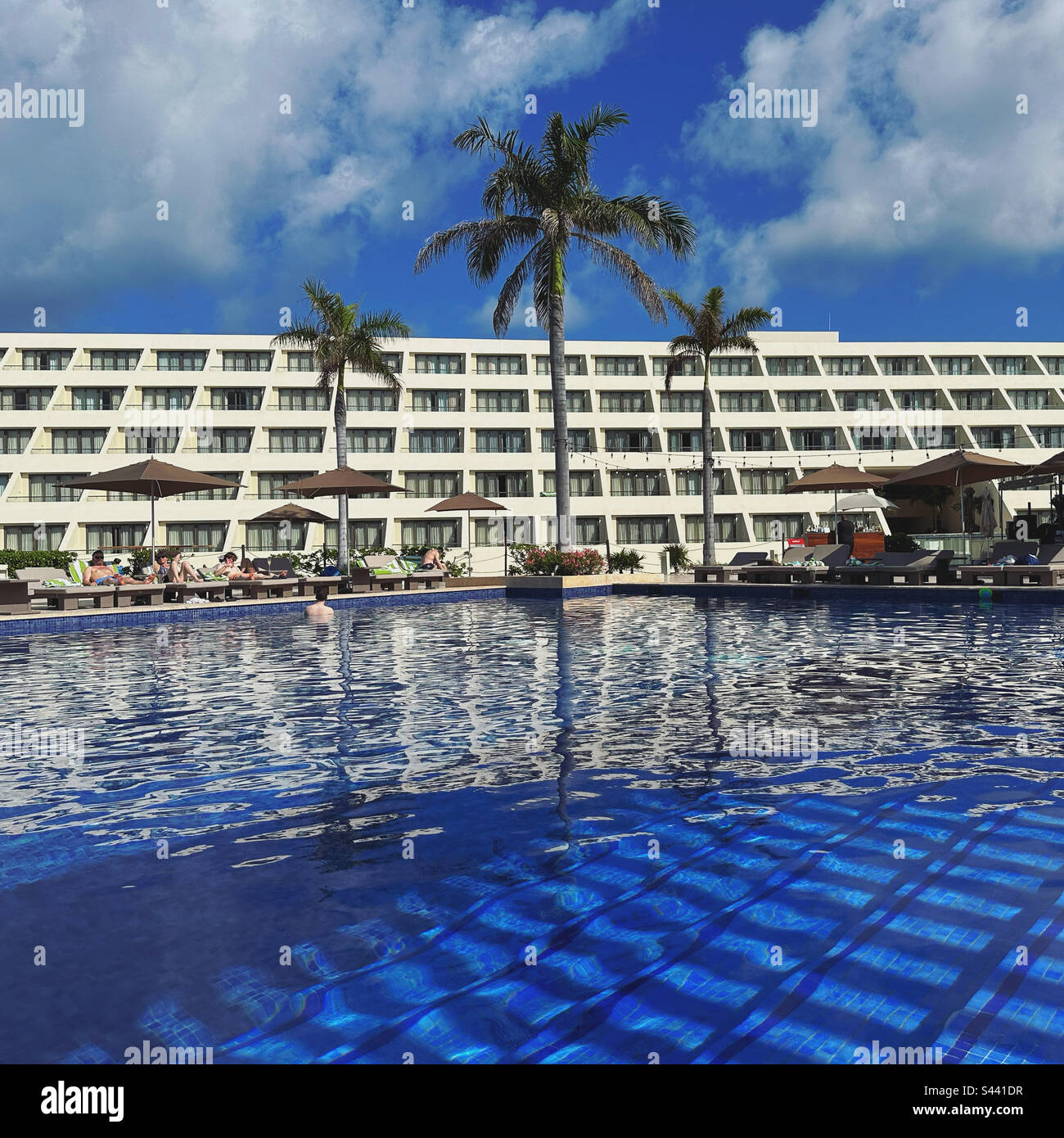 February, 2023, Swimming pool, Hyatt Ziva Cancun, Hotel Zone, Cancun