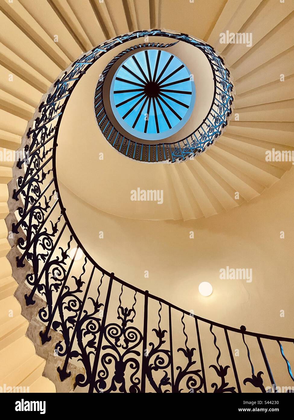 Staircase in Queen’s house (Greenwich-London) - Smartphone Captured Stock Image