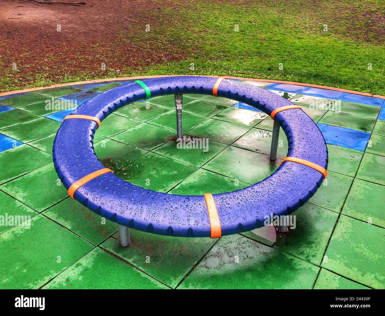 A game apparatus on a playground. - Smartphone Captured Stock Image