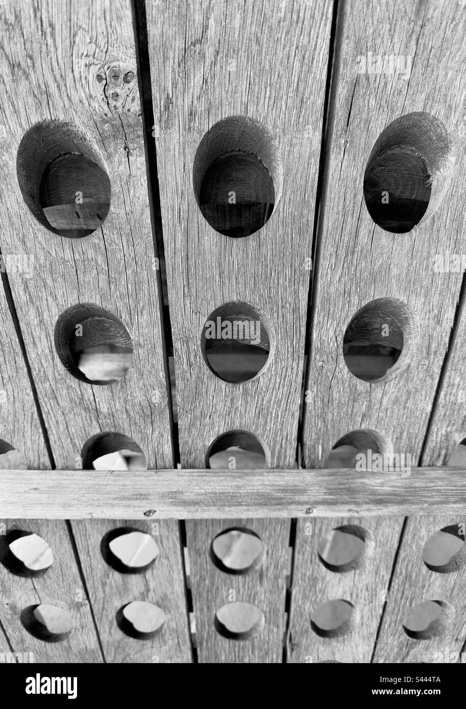 Wine rack empty wine bottles Black and White Stock Photos & Images Alamy