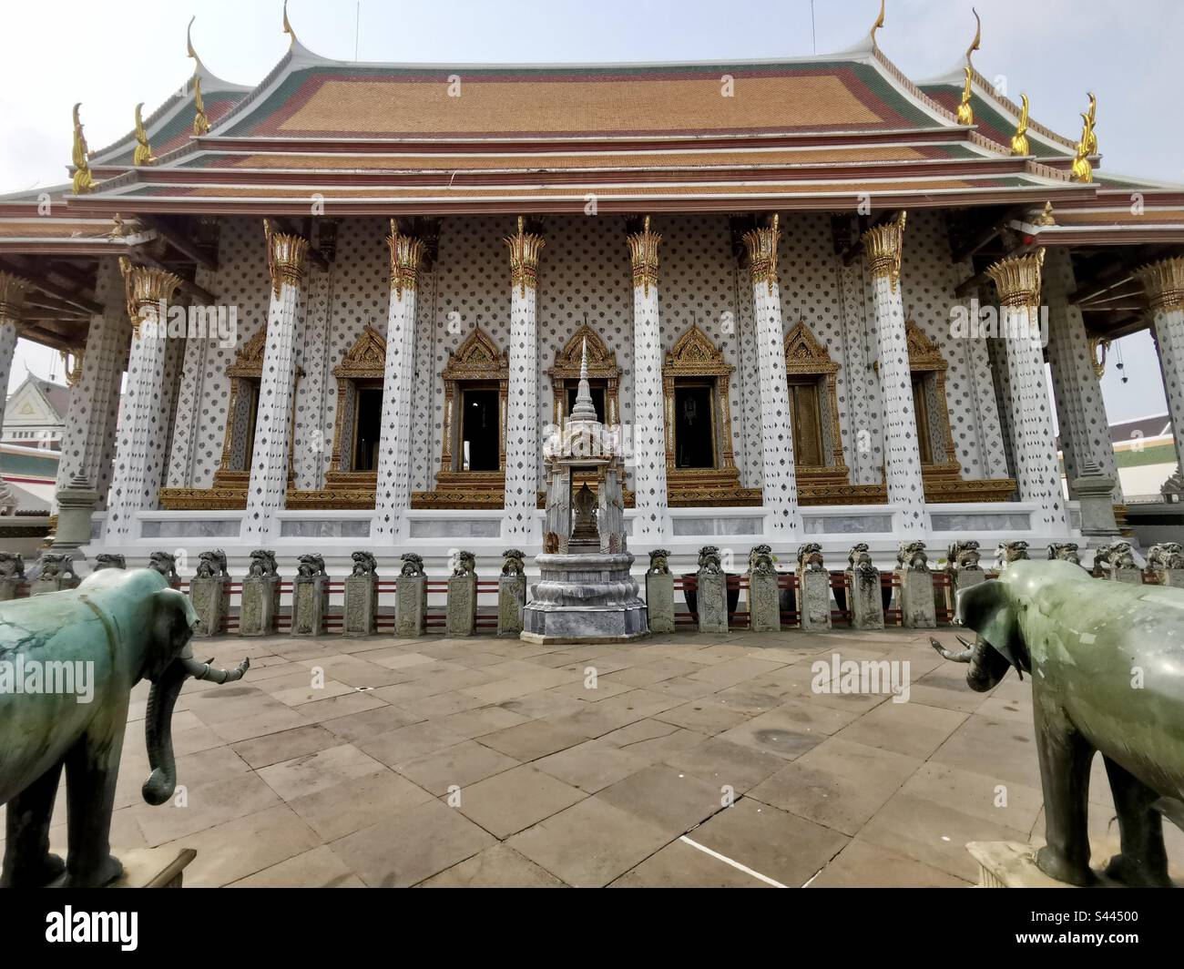 Temple at Wat Arun, Bangkok, Thailand. - Smartphone Captured Stock Image
