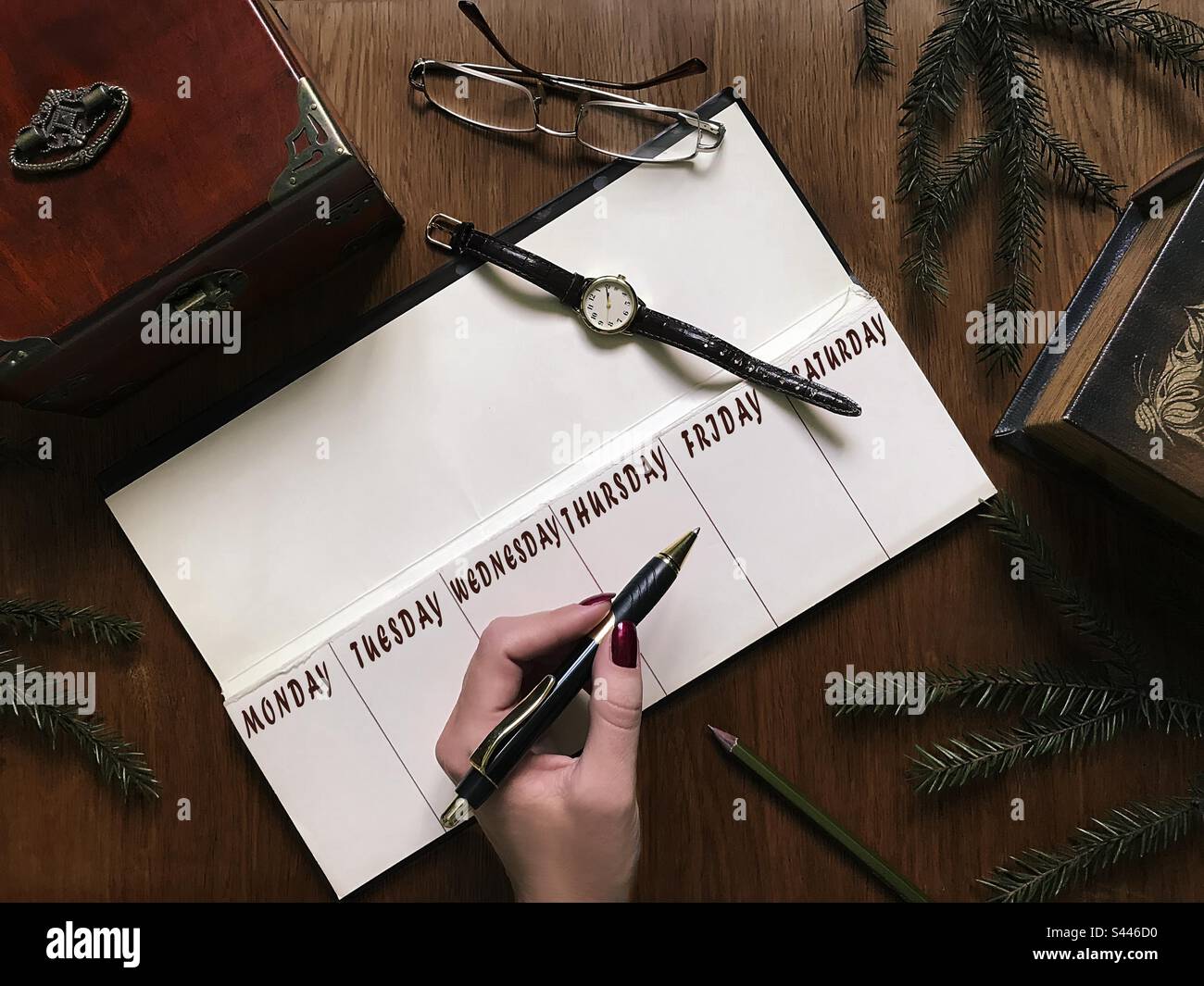 Working space for business woman - Smartphone Captured Stock Image